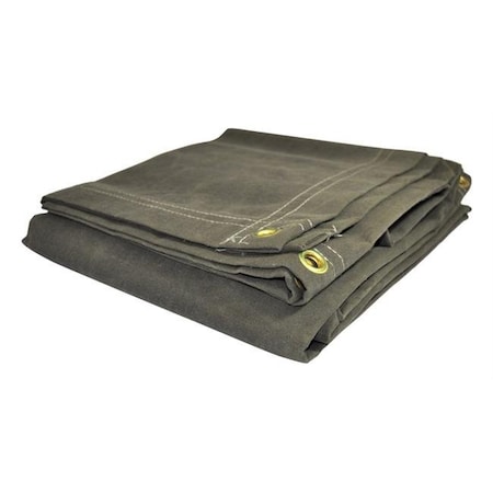 Foremost Dry Top Tarp Canvas 61216 Olive Canvas Tarp; 12 X 16 Ft.
